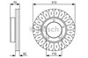 Тормоз дисковый передний 0986479567 BOSCH