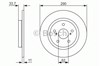 Диск тормозной задний 0986479656 BOSCH