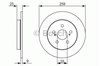 Задний тормозной диск 0986479721 BOSCH