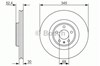 Тормоз дисковый передний 0986479747 BOSCH