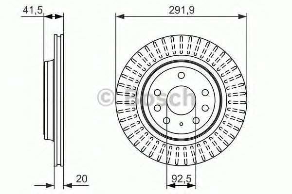 Тормозные диски 0986479950 BOSCH