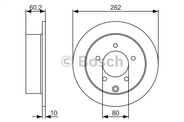 Тормозные диски 0986479A41 BOSCH
