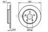 Диск тормозной задний 0986479B80 BOSCH