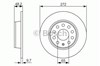 Тормозной диск 0986479C20 BOSCH