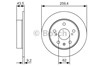 Задний дисковый тормоз 0986479C44 BOSCH