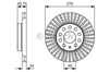 Передний тормозной диск 0986479C47 BOSCH