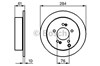 Тормозной диск 0986479C61 BOSCH