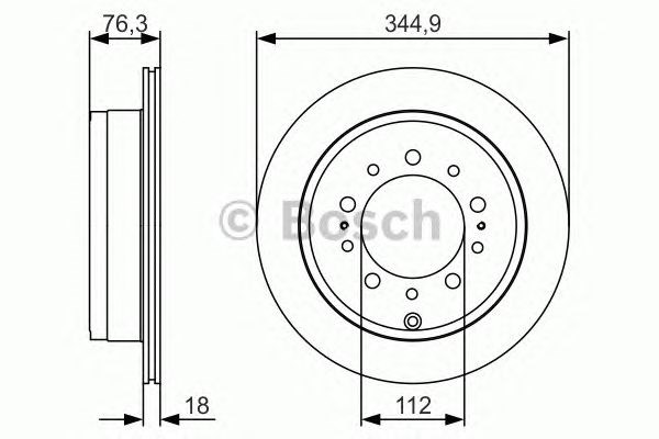 0986479R32 BOSCH Диск тормозной задний купить в Тернополь