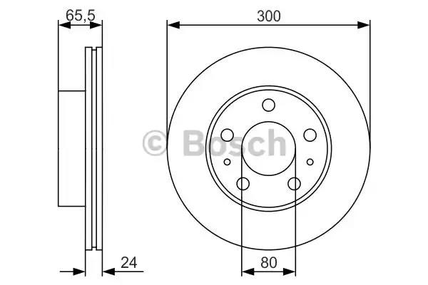 BOSCH 0986479R86 Диск тормозной передний в наличии Винница