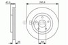 Тормоз дисковый передний 0986479R89 BOSCH