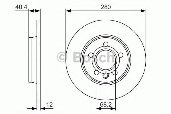 0986479R91 BOSCH Тормозные диски купить в Винница