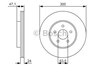 Передний тормозной диск 0986479S48 BOSCH