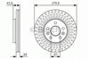 Тормоз дисковый передний 0986479S66 BOSCH