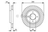 Диск тормозной передний 0986479U62 BOSCH