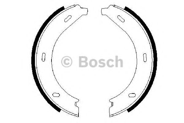 Колодки стояночного тормоза 0986487605 BOSCH