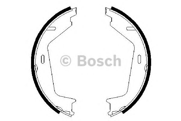 Тормозные колодки стояночного тормоза 0986487623 BOSCH