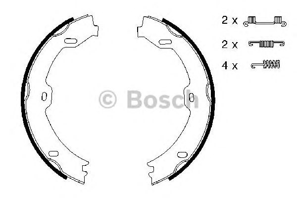 Тормозные колодки ручника 0986487666 BOSCH