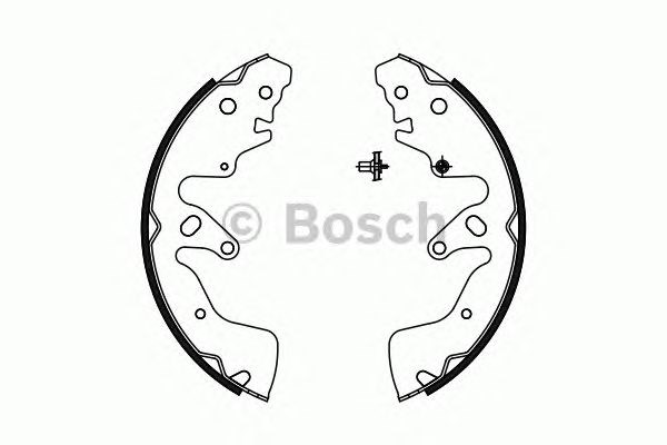 BOSCH 0986487756 Задние барабанные колодки в наличии Украина