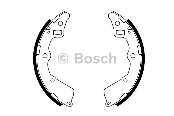 Тормоза рабочие задние ножные и тормозные барабаны 0986487757 BOSCH