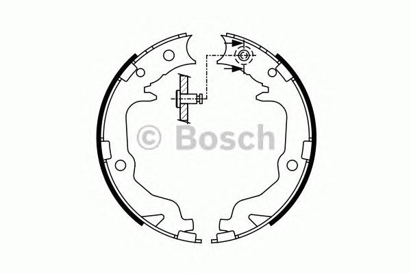 0986487766 BOSCH Колодки ручника купить в Ирпень