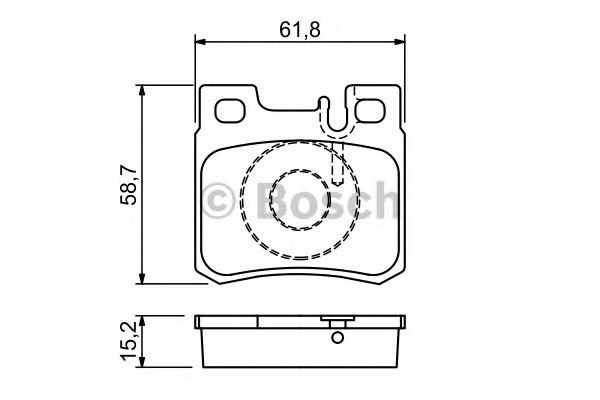 BOSCH 0986490260 Задние тормозные колодки в наличии Запорожье