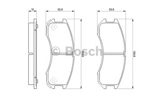 Колодки тормозные 0986493790 BOSCH