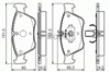 Колодки тормозные передние дисковые 0986494002 BOSCH