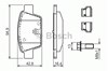 Колодки на тормоз задний дисковый 0986494030 BOSCH