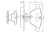 Передние тормозные колодки 0986494036 BOSCH