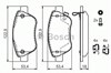 Колодки тормозные передние дисковые 0986494092 BOSCH