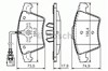 Колодки тормозные дисковые комплект 0986494107 BOSCH