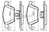 Передние тормозные колодки 0986494158 BOSCH