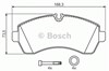 Тормозные колодки 0986494194 BOSCH