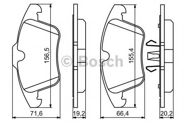 Колодки тормозные 0986494246 BOSCH