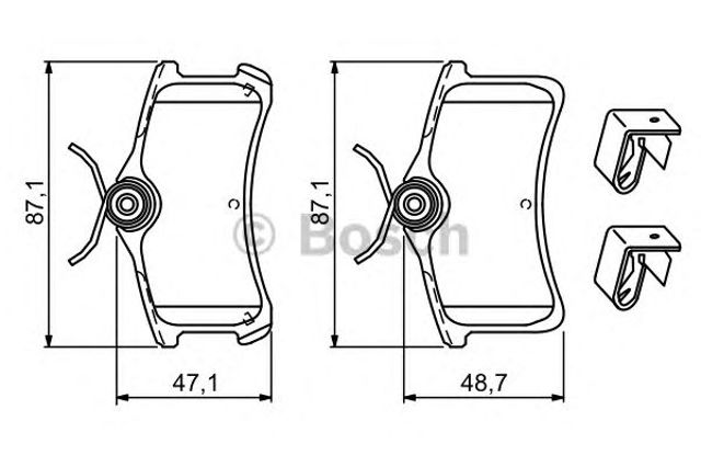 BOSCH 0986494274 Колодки тормозные задние дисковые в наличии Хмельницкий