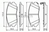 Колодки тормозные передние дисковые 0986494279 BOSCH