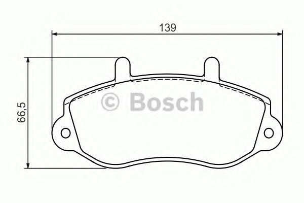 Колодки гальмівні передні, дискові 0986494288 Bosch