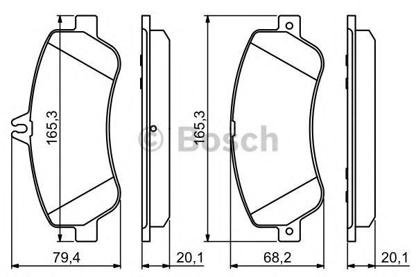 BOSCH 0986494302 Колодки тормозные передние дисковые в наличии Ирпень