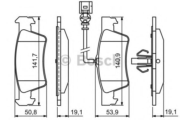 BOSCH 0986494309 Колодки тормозные задние дисковые в наличии Одесса