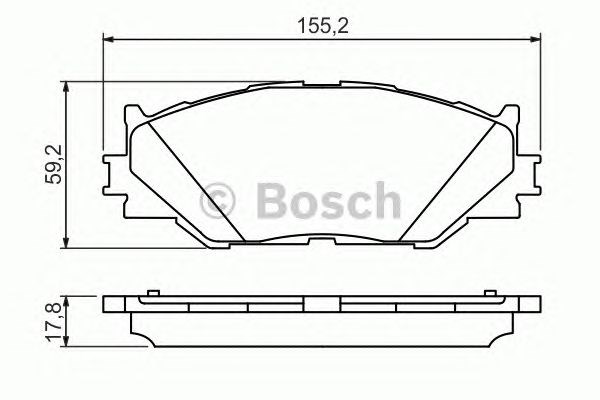 BOSCH 0986494316 Передние тормозные колодки в наличии Львов
