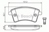 Колодки тормозные передние дисковые 0986494332 BOSCH