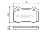 Колодки тормозные дисковые комплект 0986494393 BOSCH