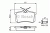 Колодки на тормоз задний дисковый 0986494399 BOSCH