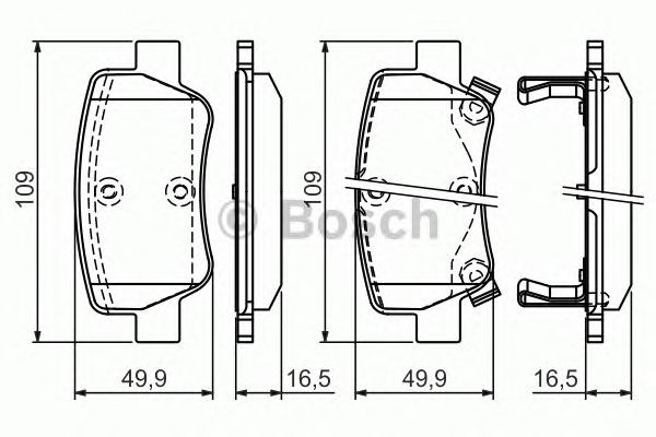 0986494403 Колодки тормозные задние дисковые купить Кривой Рог
