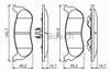 Колодки на тормоз задний дисковый 0986494419 BOSCH