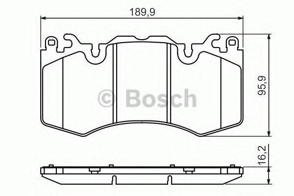 Колодки передние 0986494440 BOSCH
