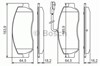 Колодки тормозные передние дисковые 0986494498 BOSCH