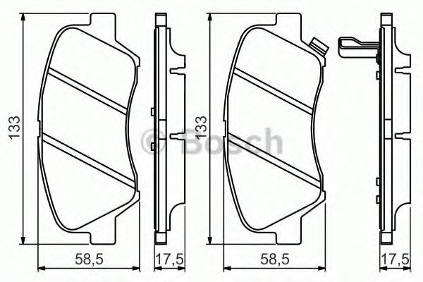 BOSCH 0986494563 Передние тормозные колодки в наличии Павлоград