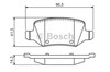 Колодки тормозные дисковые комплект 0986494569 BOSCH