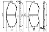 Передние тормозные колодки 0986494571 BOSCH